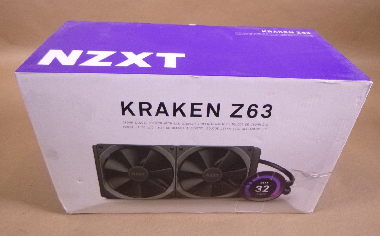 NZXT KRAKEN Z63 280mm Liquid Cooler w/ LCD Display , RL-KRZ63-01