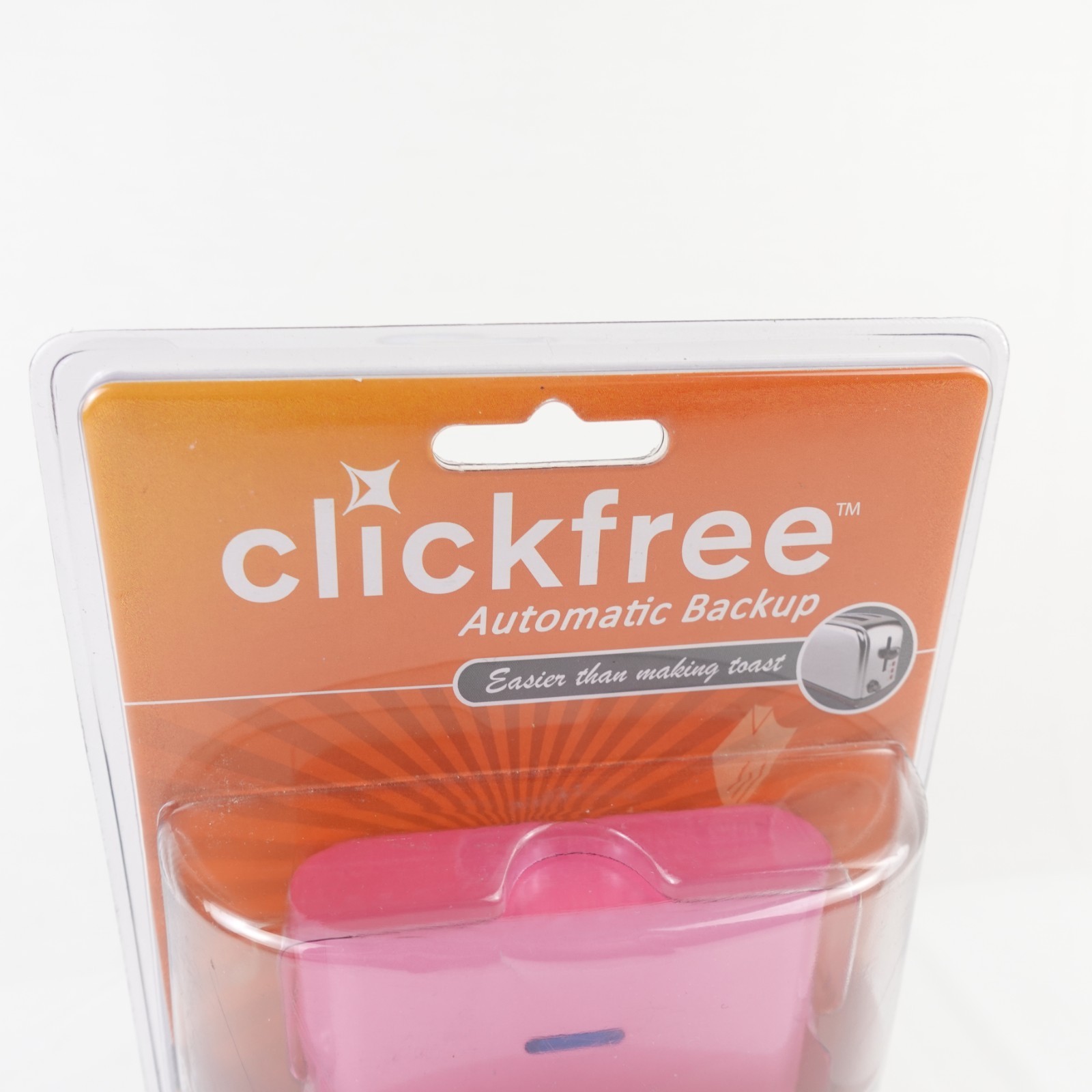 Clickfree Automatic Backup 500GB External Hard Drive Portable Backup NEW Sealed