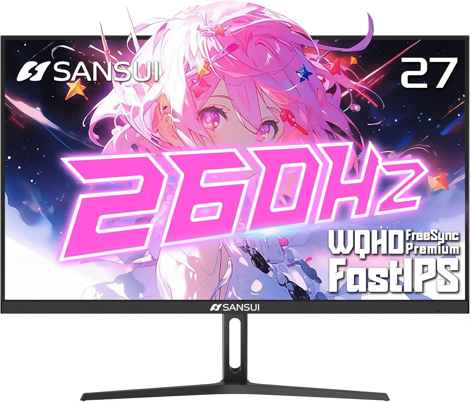 Gaming Monitor 27″ 1440P 260Hz/240Hz WQHD 2K – Fast IPS 1Ms Freesync Premium 丨DC