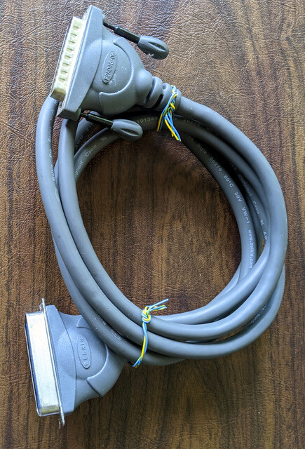 2m 6ft BELKIN Centronics Printer cable DB25 male to 36pin Centronics EXCELLENT!