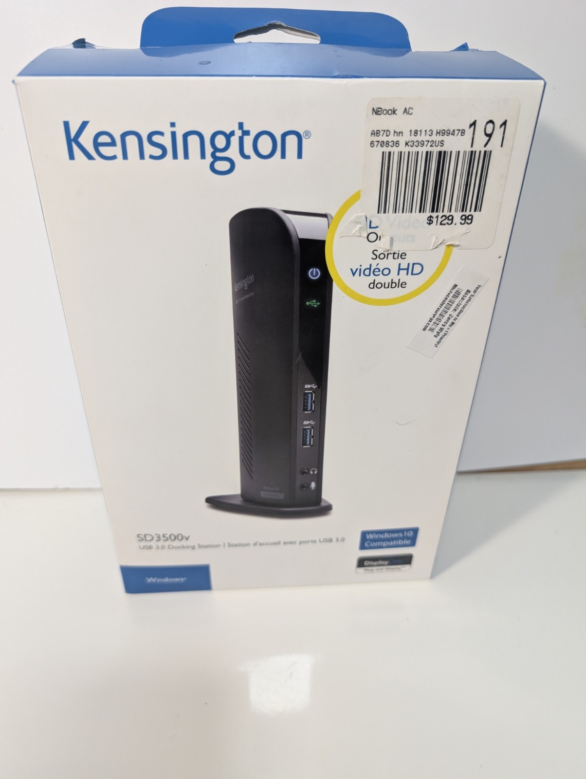 Kensington USB 3.0 Docking Station with Dual DVI/HDMI/VGA Video sd3500v