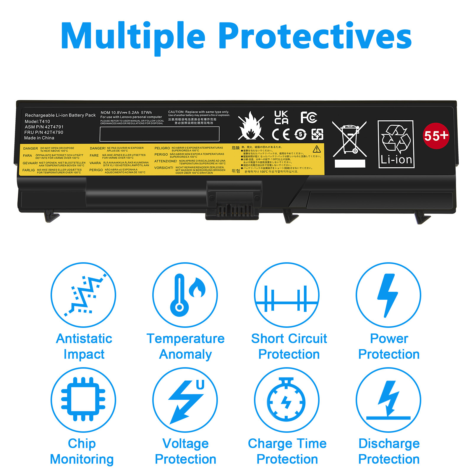6/9 Cell Battery for Lenovo ThinkPad T410 T420 T510 T520 SL410 SL510 E420 E520