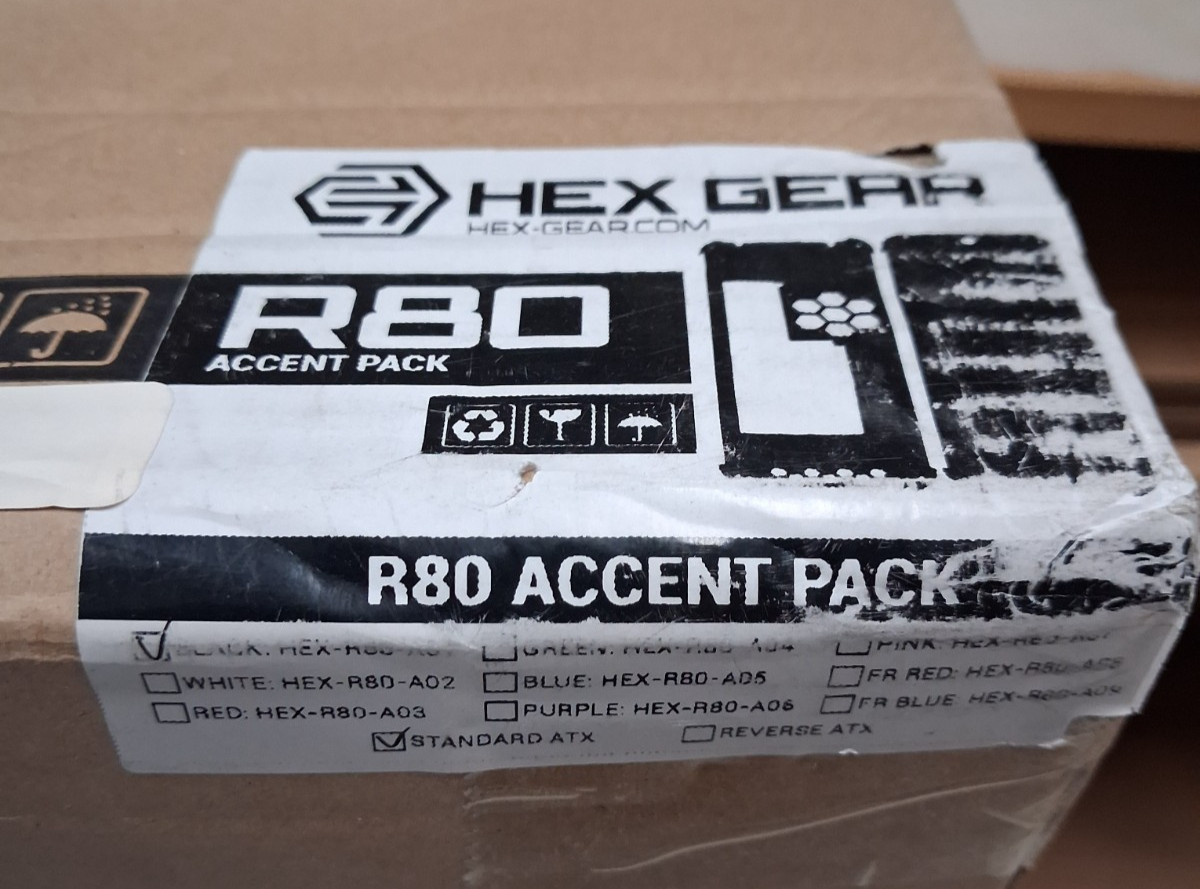 Hex Gear R80 Accent Pack Black HEX-R80-A01 STAMDARD ATX