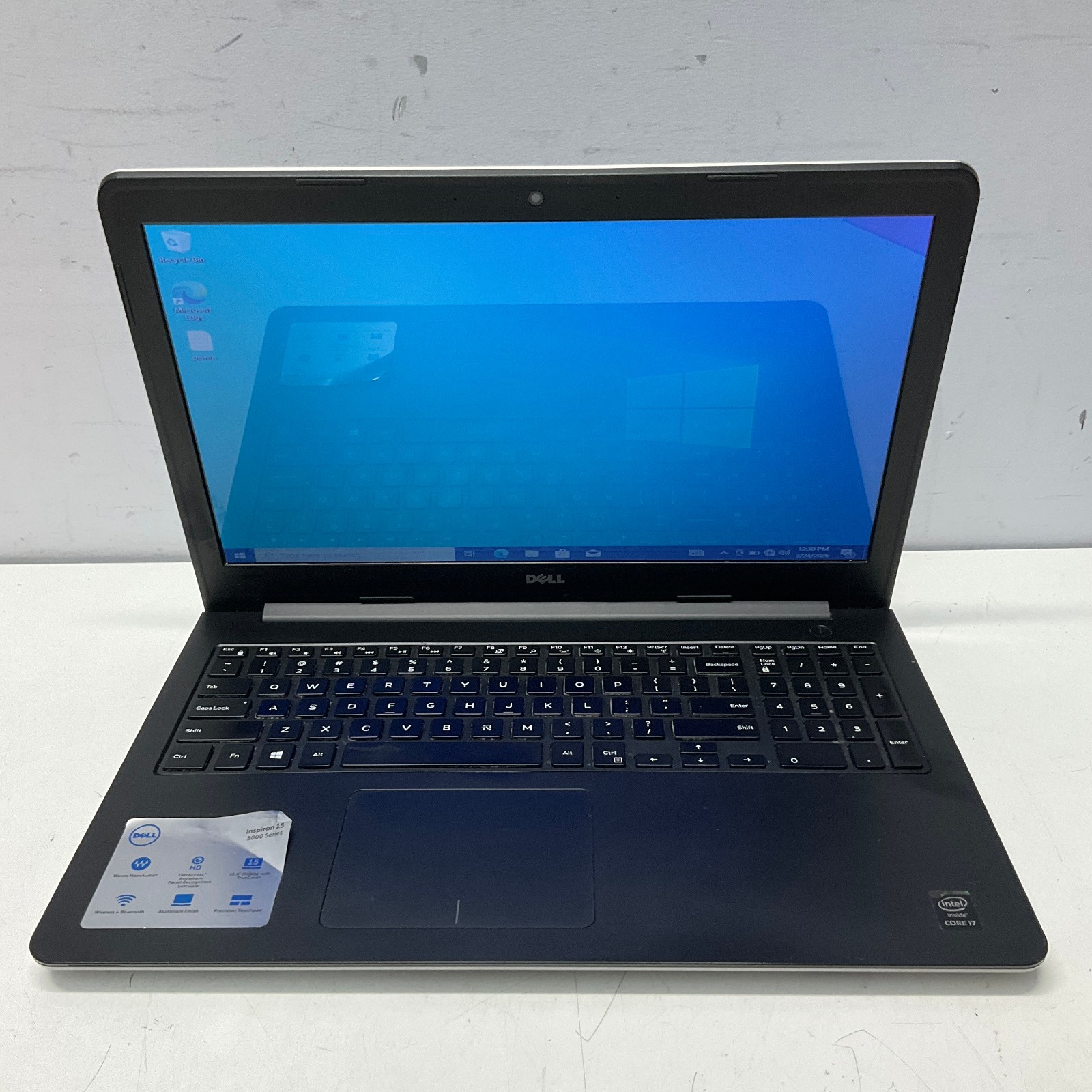 Dell Inspiron 5548 Laptop Intel i7-5500U 2.4GHz 4GB 256GB SSD Windows 10 Pro