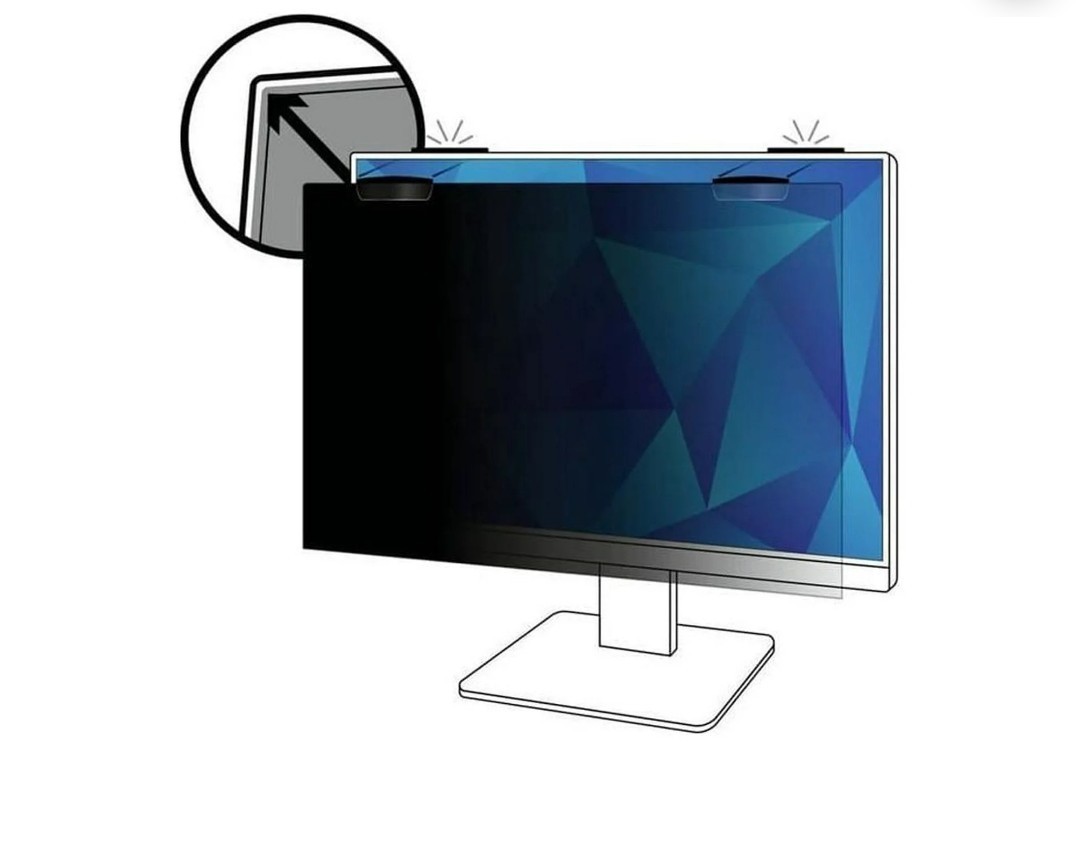 3M 23″ Monitor Privacy Screen Filter Magnetic COMPLY 16:9 Anti-Glare NEW