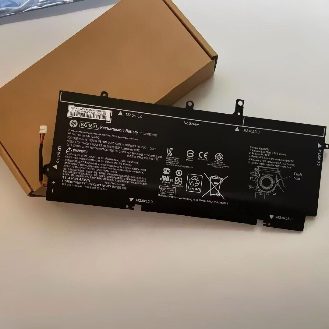 NEW OEM 45Wh BG06XL Battery For HP EliteBook 1040 G3 Series BG06045XL 804175-181