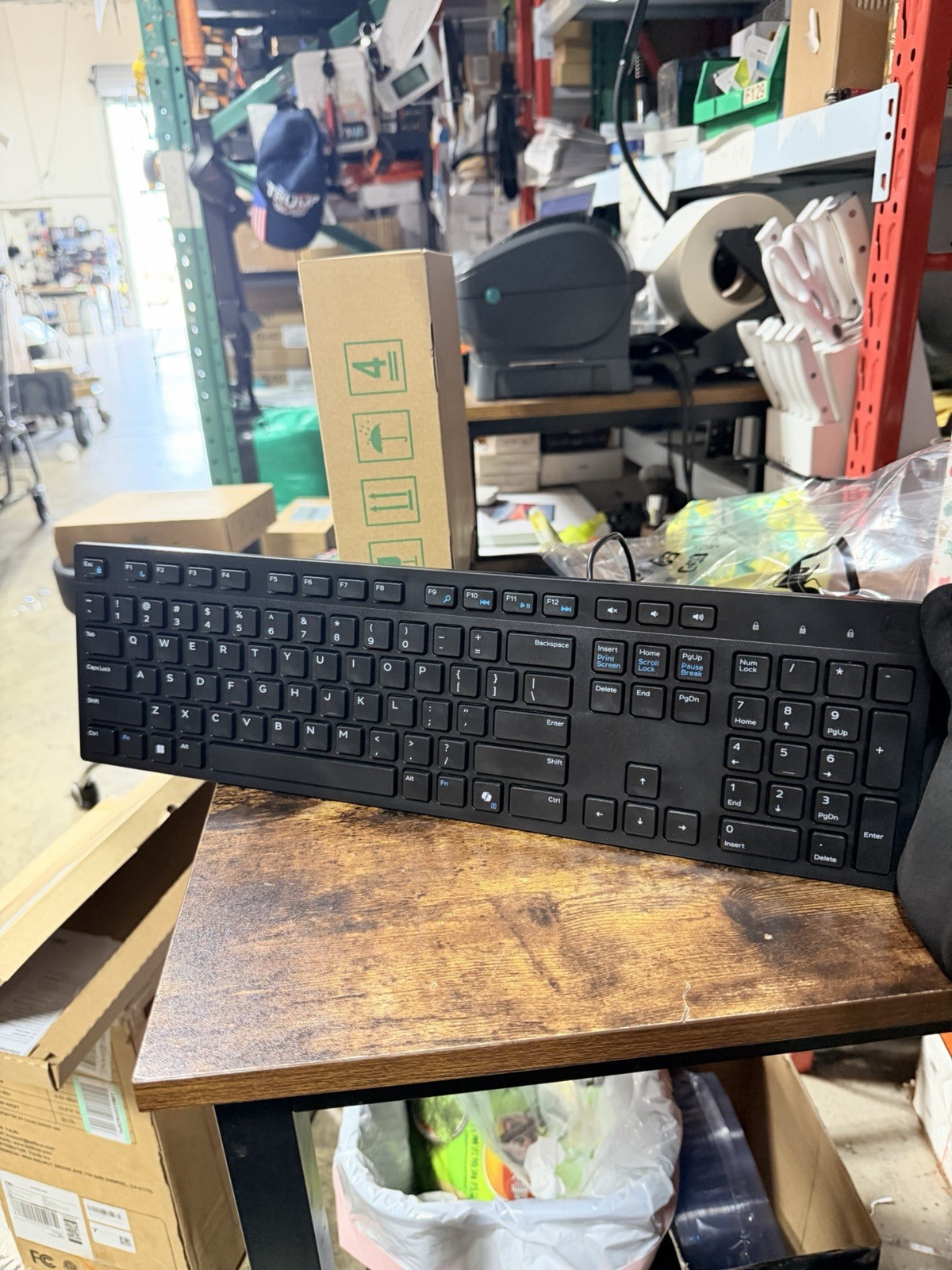 Dell KB216-BK-US Wired USB Multimedia Keyboard Full Size Quiet Keys Black PC