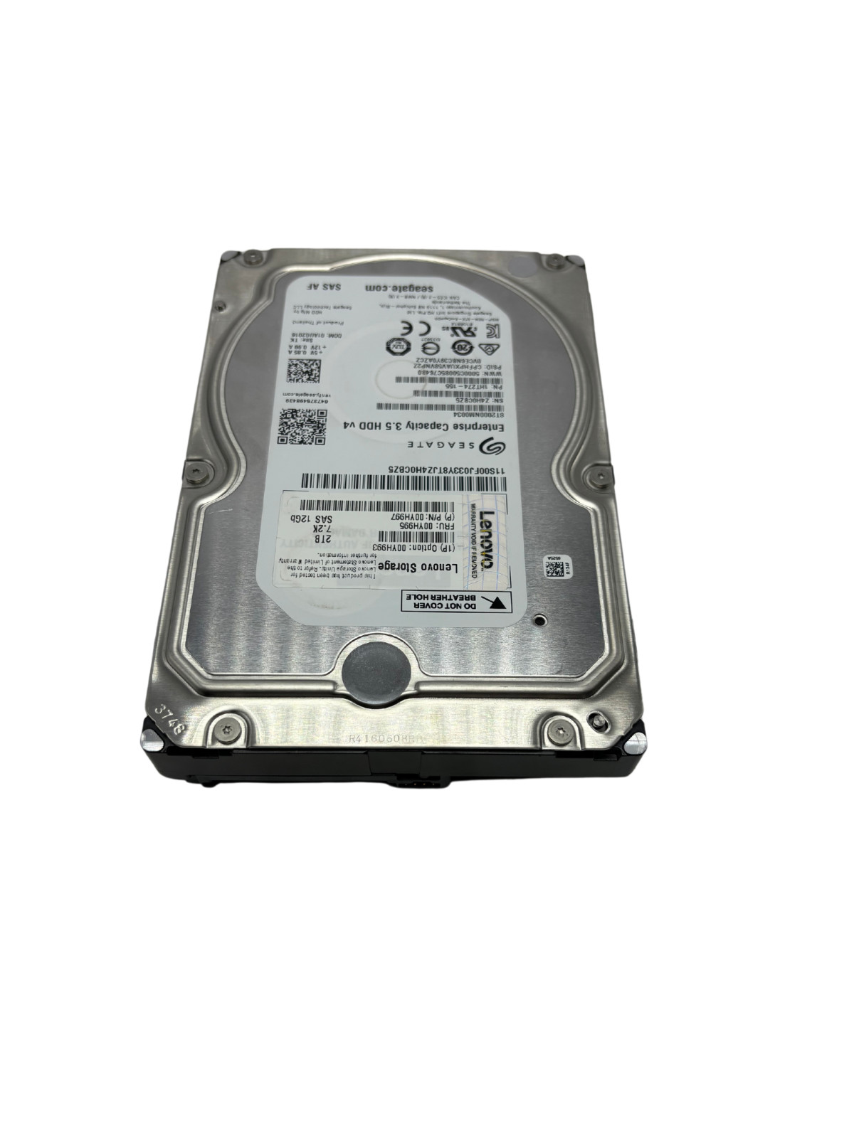 Lenovo 00YH995 2TB 7.2K SAS 12Gb 3.5″ Hard Drive 00YH997 ST2000NM0034 1HT274-155
