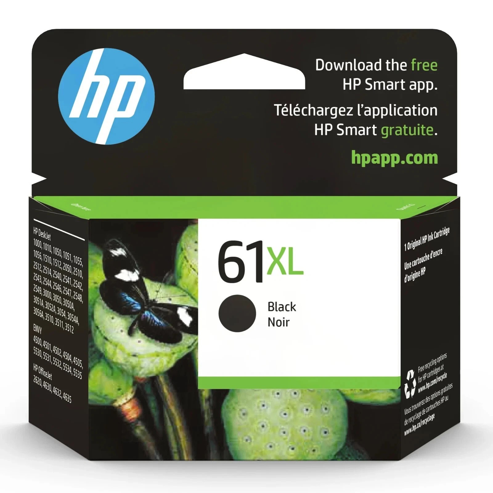 HP 61XL Black Ink (CH563WN) Cartridge Genuine exp: 06/2027