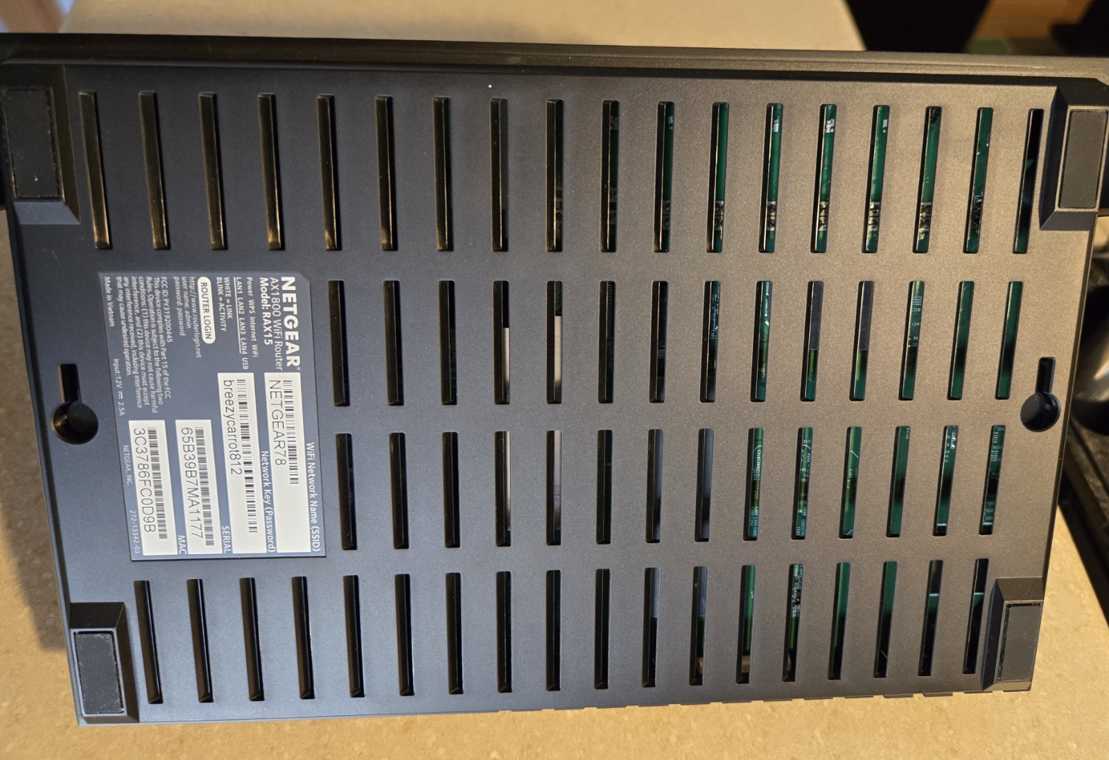 Netgear AX1800 RAX15 WiFi Router TESTED FACTORY RESET