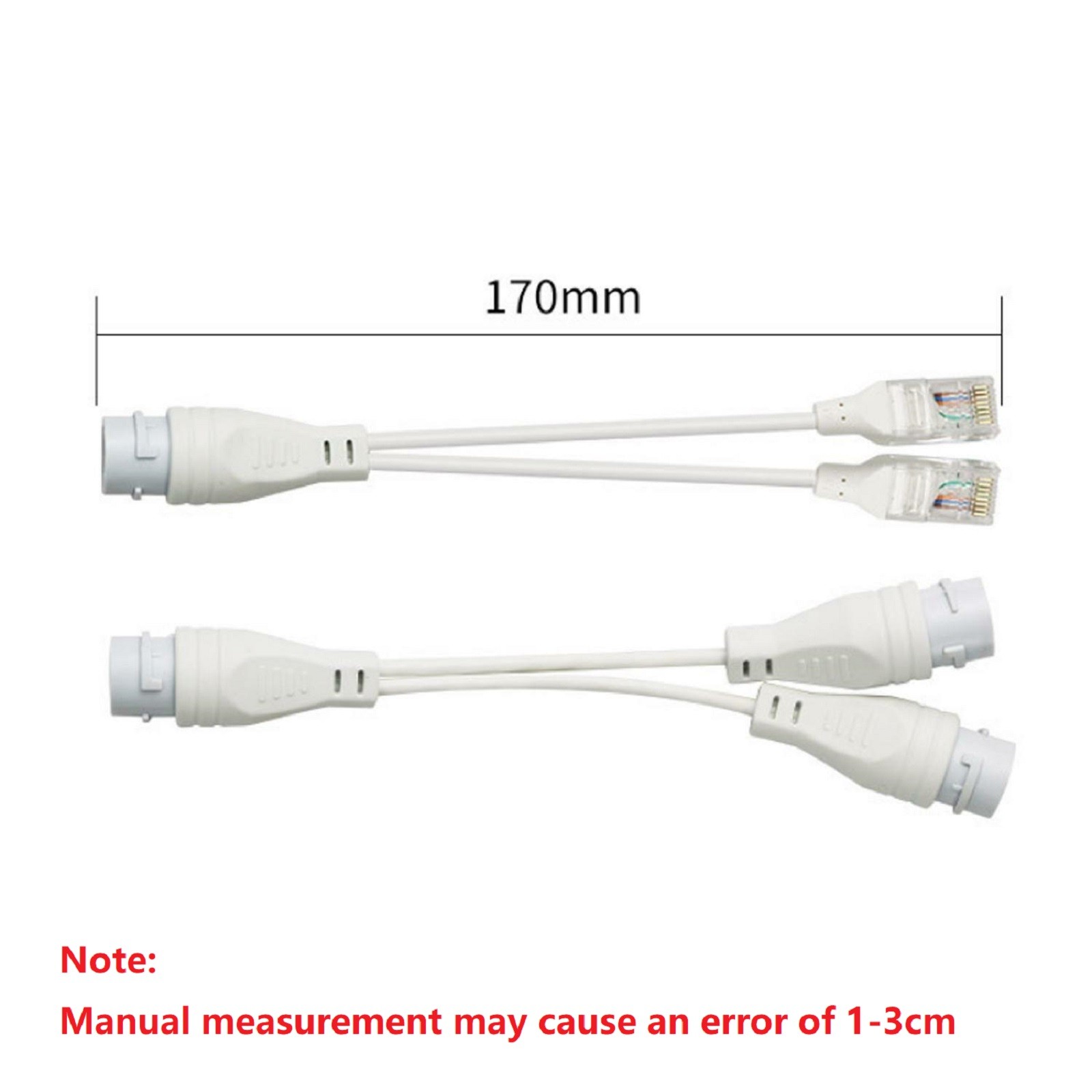 POE Splitter RJ45 2-in-1 Network Cabling Connector For Security Camera Install O