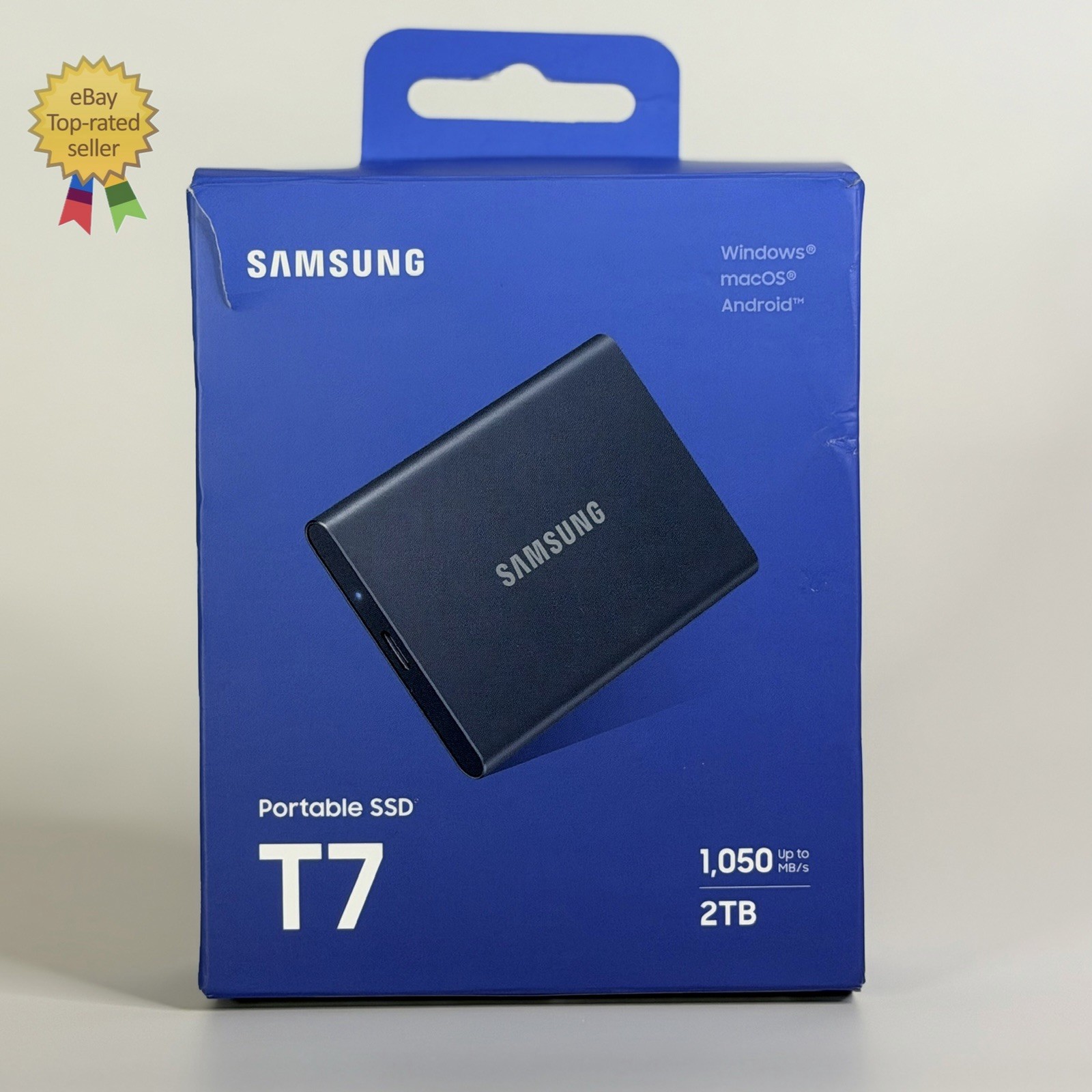 Samsung T7 2TB External USB 3.2 Gen 2 Portable SSD Gray MU-PC2T0T/AM ⚠️TESTED