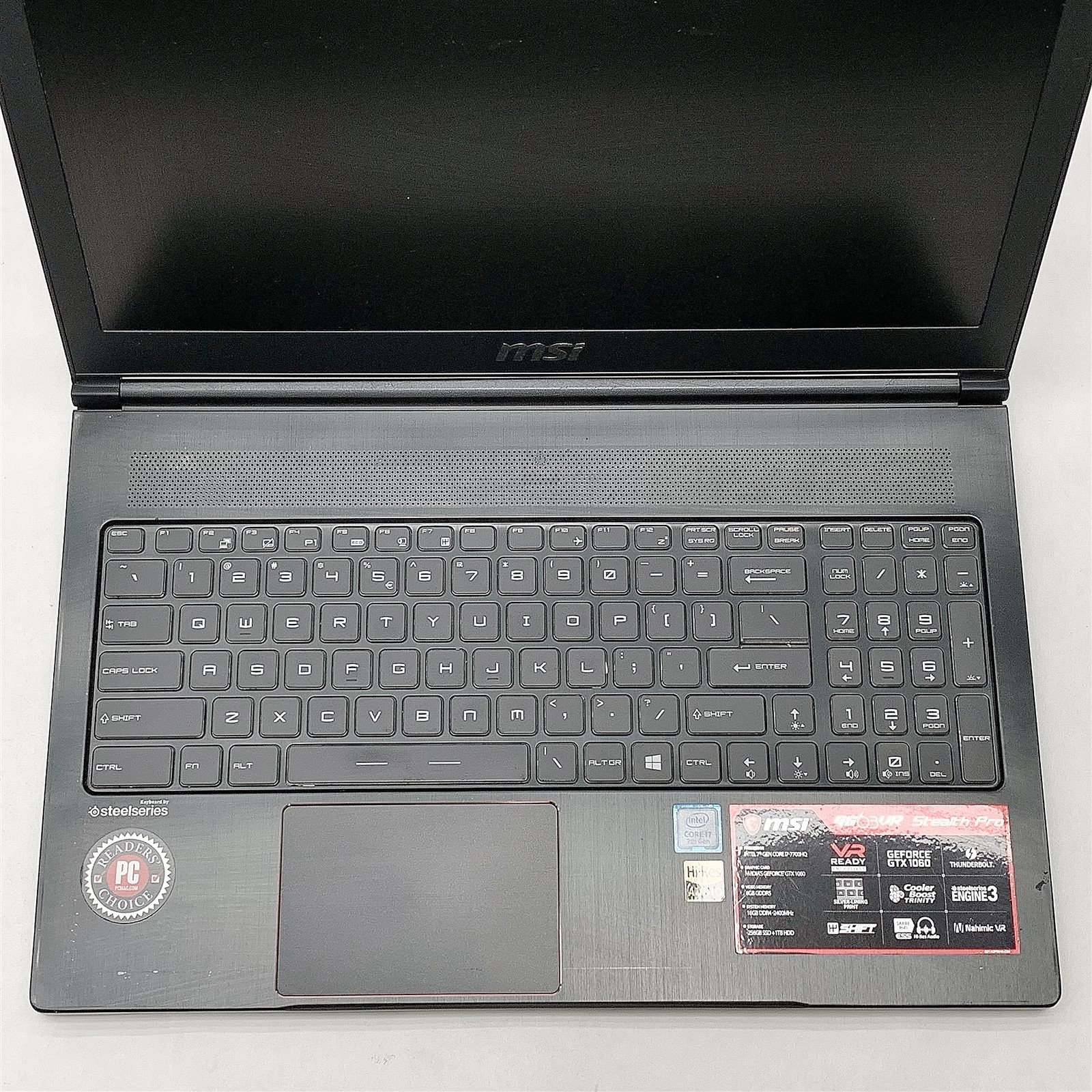 MSI MS-16K2 Gaming Laptop i7 7700HQ 2.8GHZ 15.6″ FHD 16GB NO HDD GTX 1060 Parts
