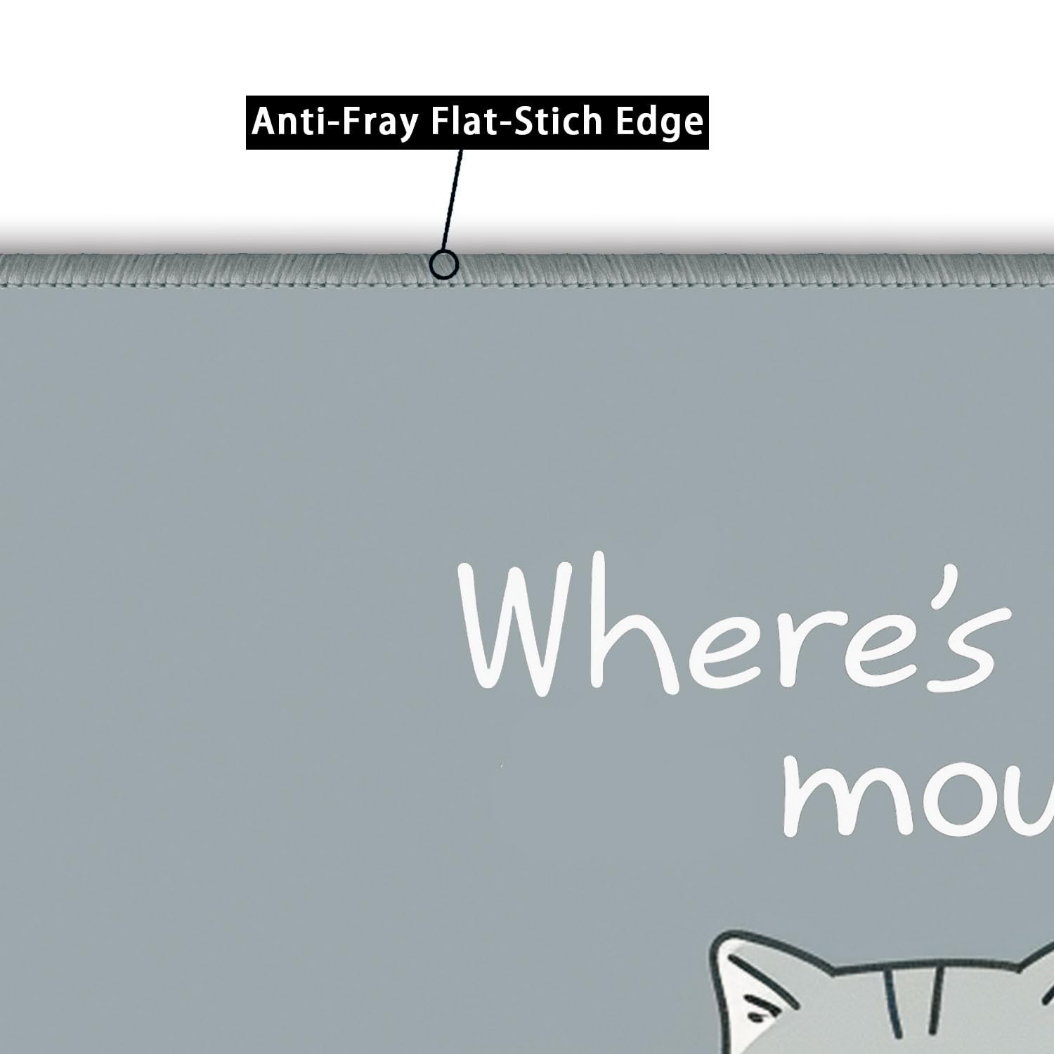 Flodirise Non-Slip Mouse Pad Gaming 26x21cm / 10×8 inch, Cat 01