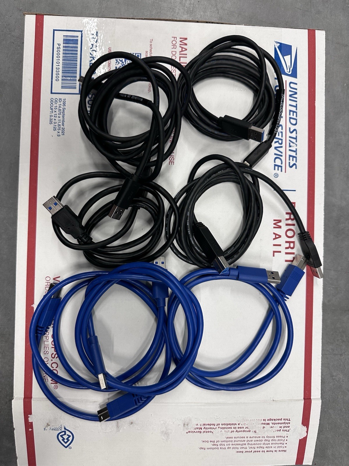 6-Pack USB 3.0 Printer Scanner Cable A Male to B Male For HP Cannon Dell Epson