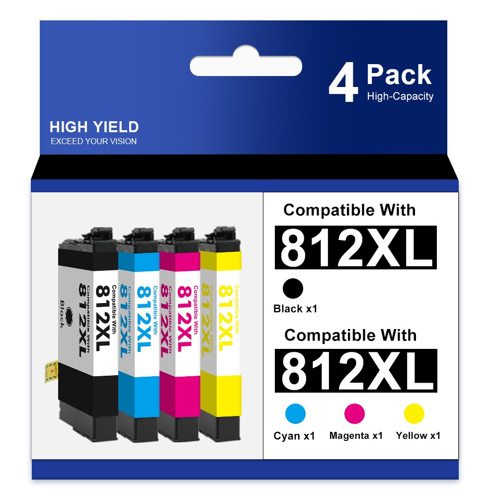 T812 XL 812XL Ink Cartridge For Epson WorkForce EC-C7000 WF-7310 WF-7820 WF-7840
