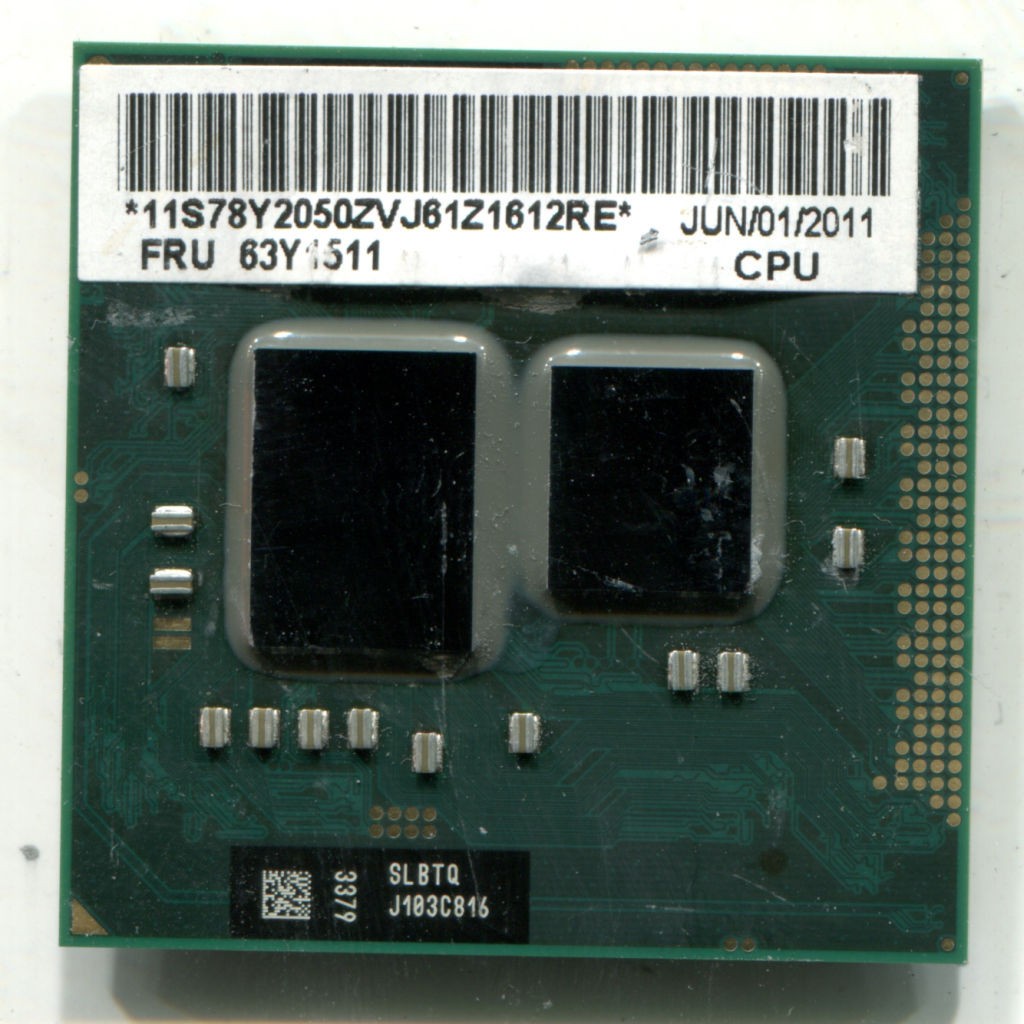 Intel Core i7-620M 2.66 – 3.33 GHz socket G1 laptop CPU, 4MB L3, SLBTQ