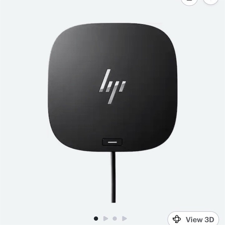 HP G5 USB-C Universal Docking Station AC-Powered Built-In USB Port Black