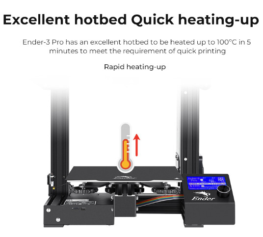 New in Box–Creality Ender 3 PRO–FDM 3D Printer Resume Fast Heat Quiet 180mm/s