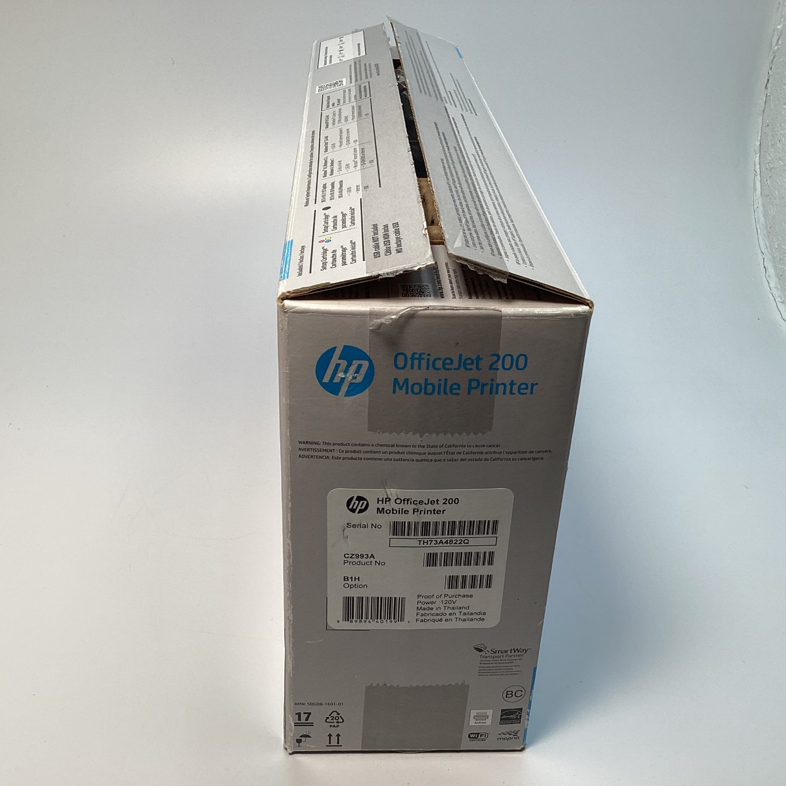 HP OfficeJet 200 Mobile Printer CZ993A Wireless Color Inkjet – New Open Box