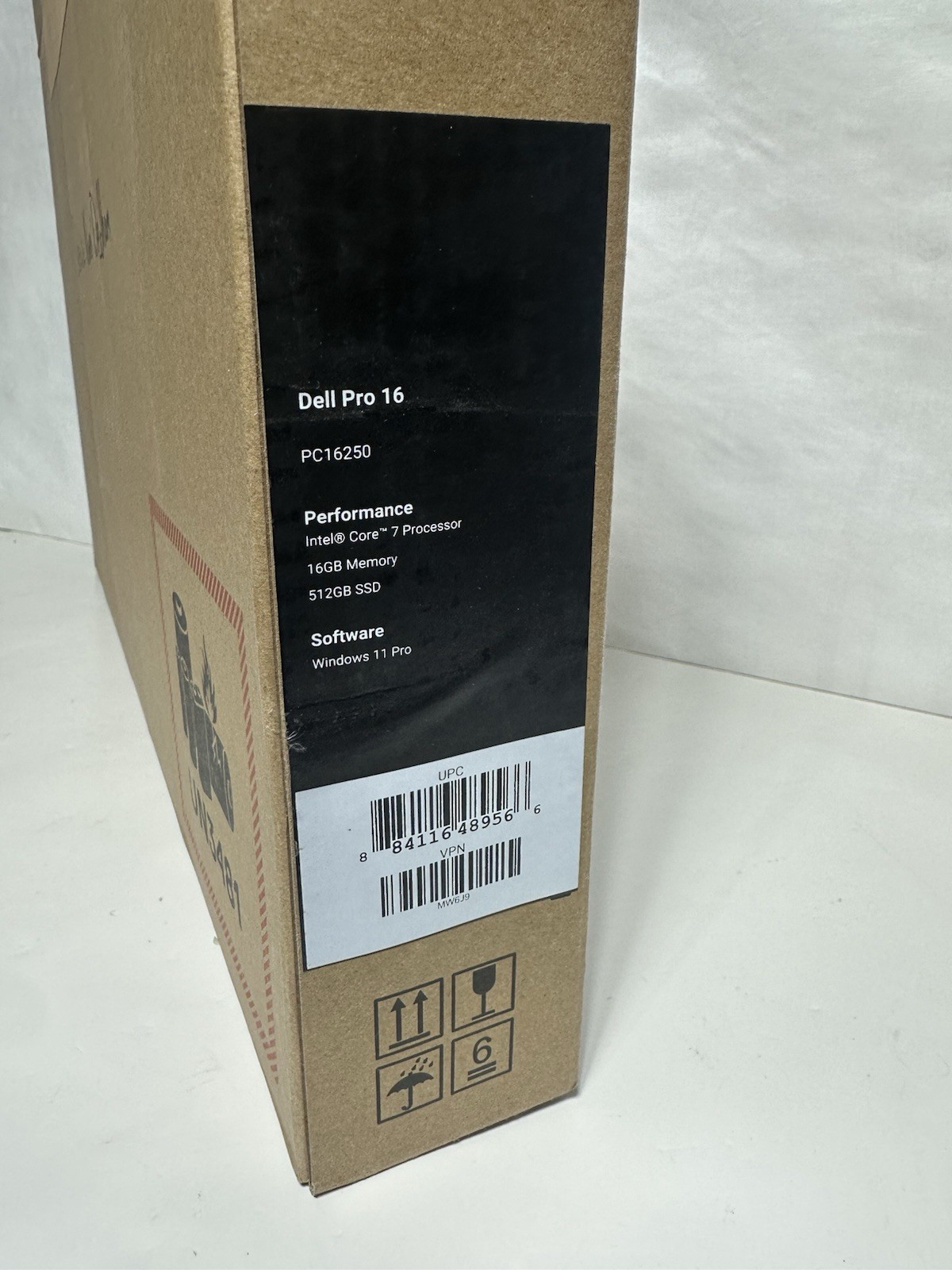 1 EMPTY BOX WITH INSERTS FOR DELL PRO 16 PC16250 – FREE SHIPPING