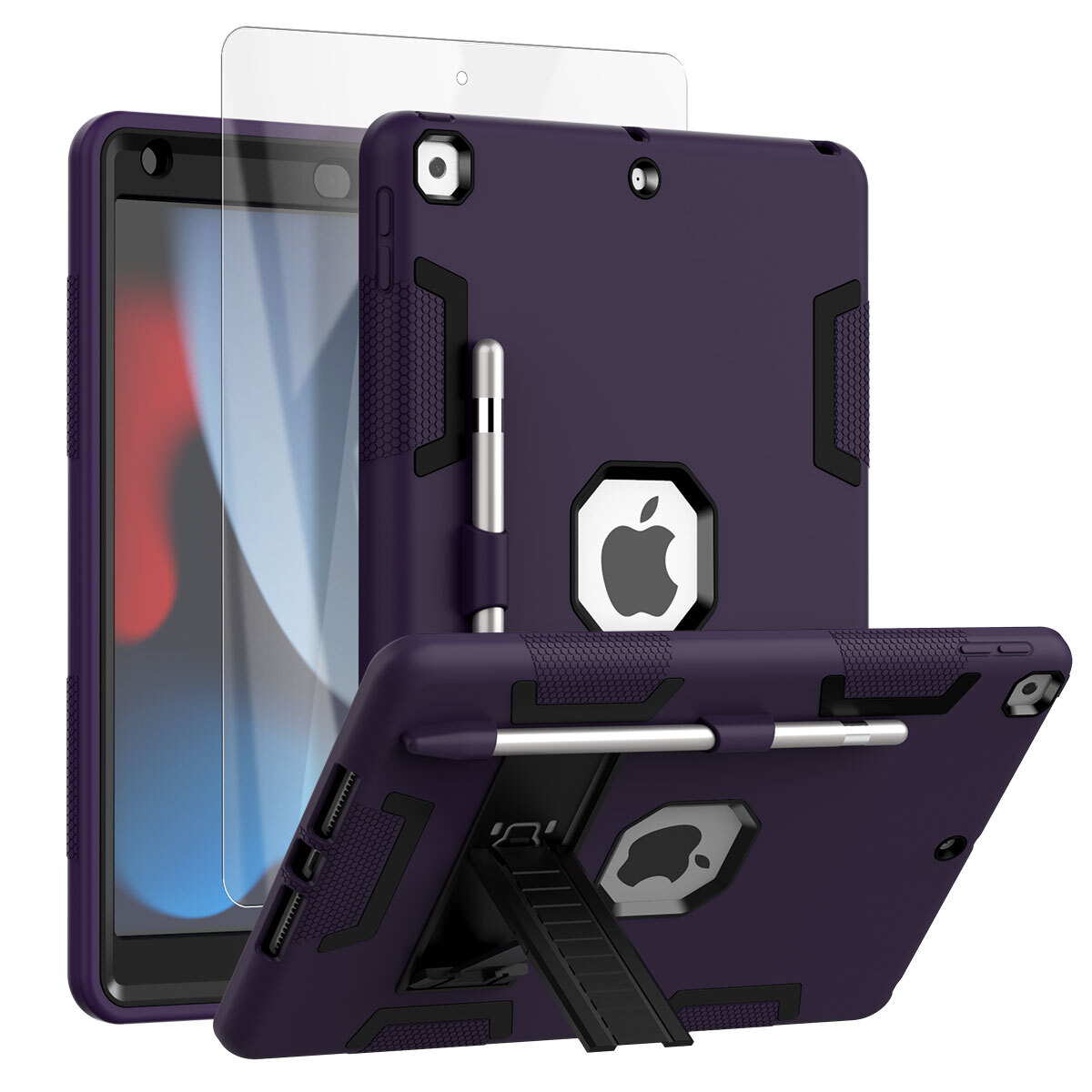 For iPad 9th/8th/7th Generation Case Shockproof Heavy Duty Stand Hard Cover