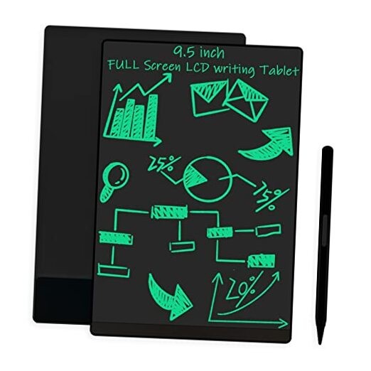 LCD Writing Tablet 9.5 Inch with Magnetic Backing, Ultra-Slim Reusable 9.5in