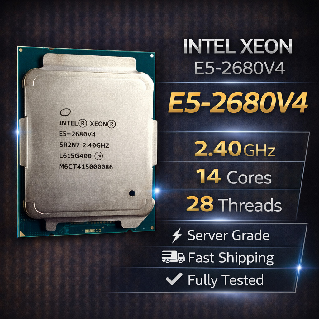 Intel Xeon E5-2680 v4 14-Core 28-Thread 2.40GHz LGA2011-3 Server Processor CPU
