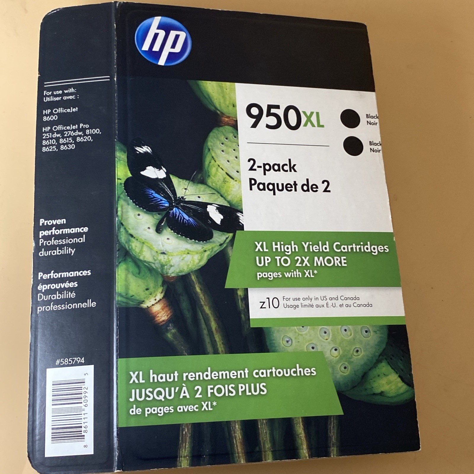 HP 950XL Black Ink Cartridges 1 Pack OEM Genuine – Expired 2022 / ONLY 1 Pack