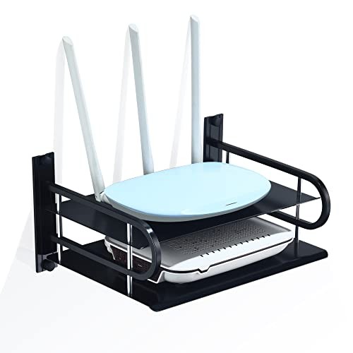 Floating Shelves for AV Devices, Small 11.81 x 8.27 inch 2 Layers – 1 Piece