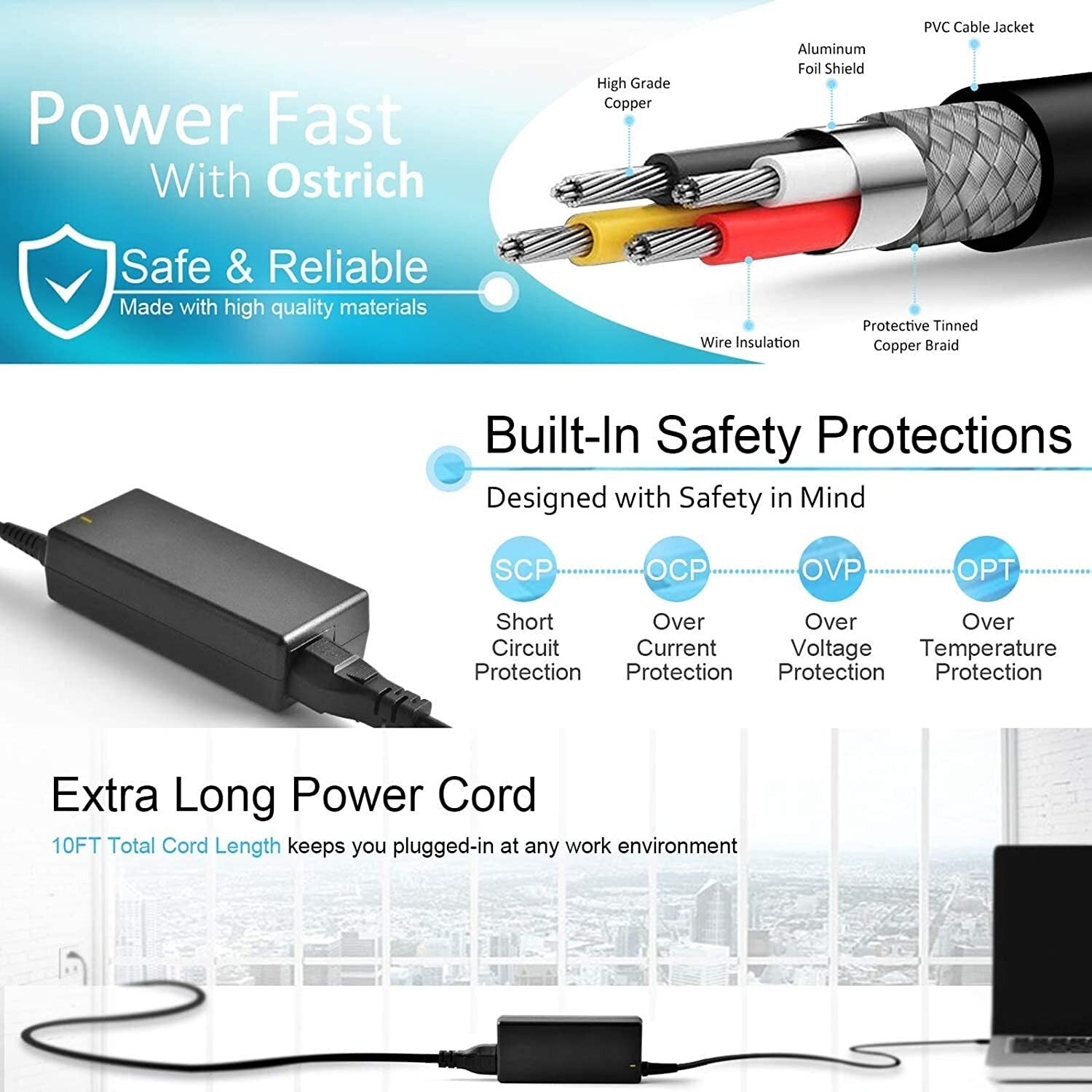 AC Adapter Charger For HP Pavilion dv5100 dv5115nr dv5116nr dv5120us