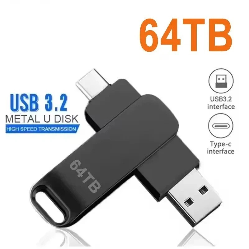 Xiaomi 16TB USB 3.2 Flash Drive High-Speed Metal Waterproof Pendrive Memory Card