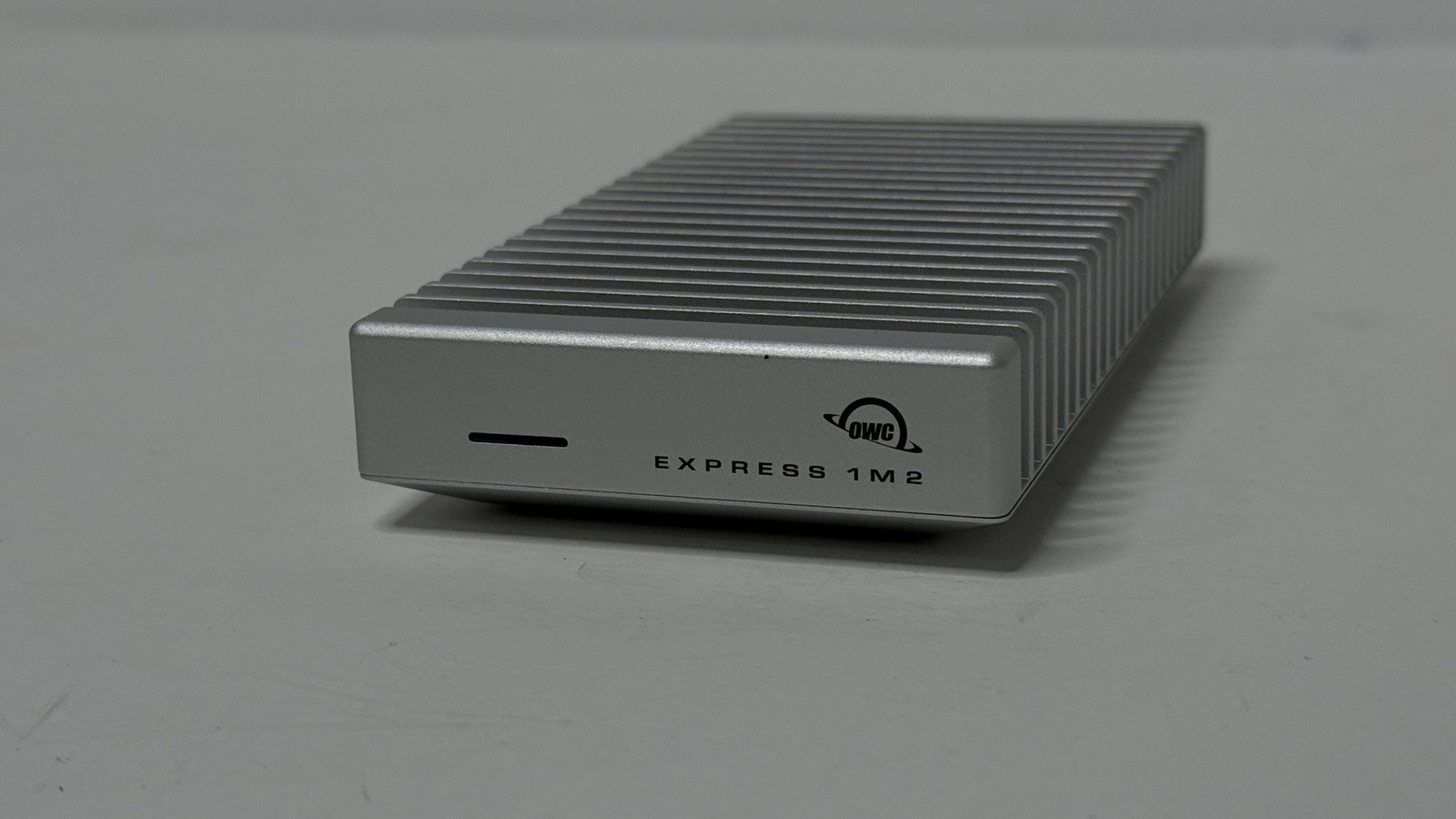 OWC Express 1M2 USB4 Portable NVMe M.2 External SSD Enclosure, Silver. 40 gb/s