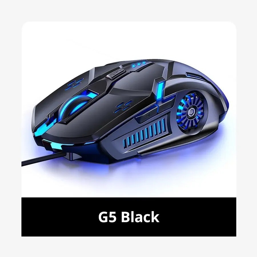 Wireless Gaming Mouse & RGB Backlight | Silent Rechargeable USB Optical PC