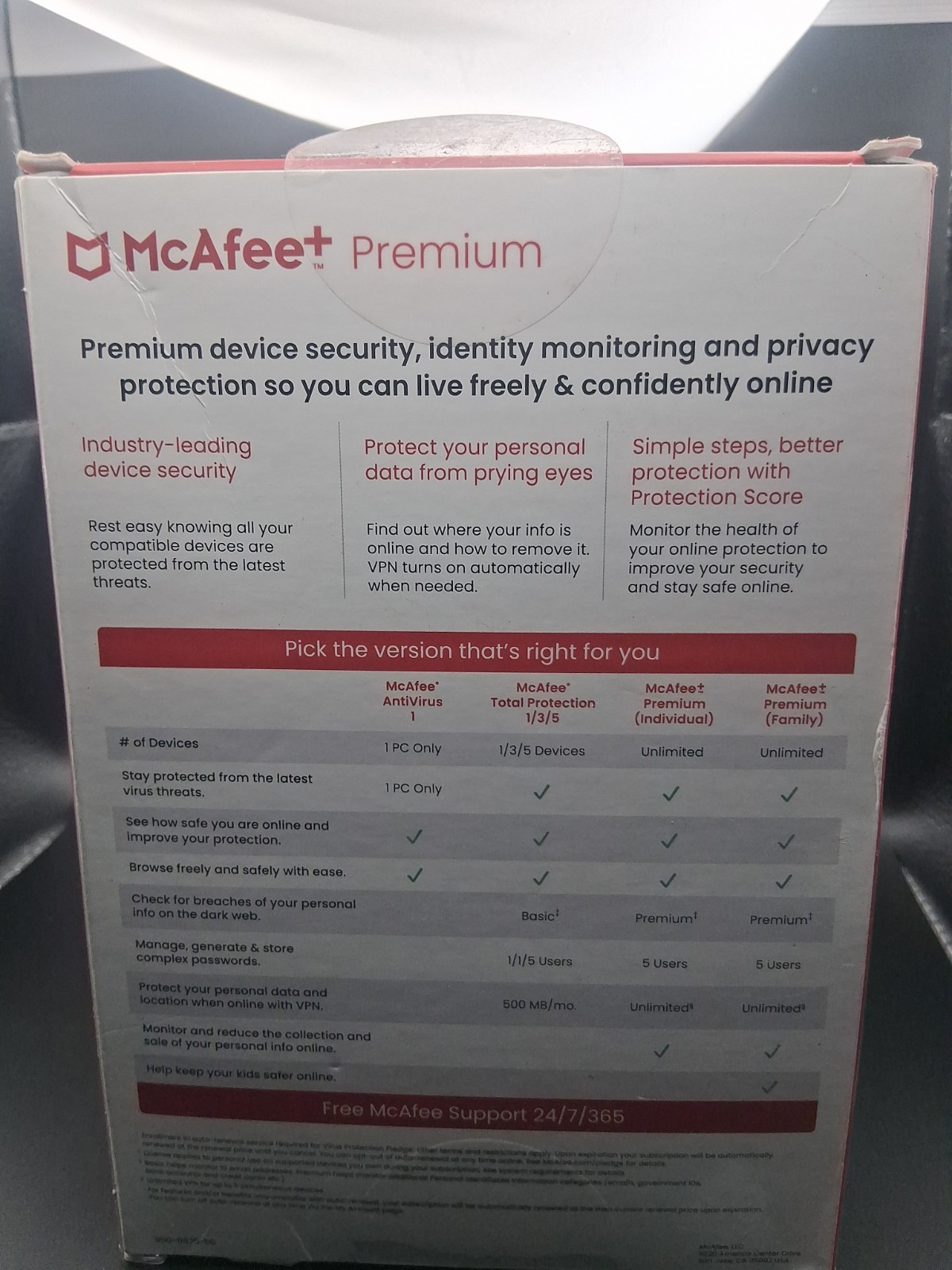 McAfee+ Premium Individual Antivirus Internet Security Unlimited Devices Digital