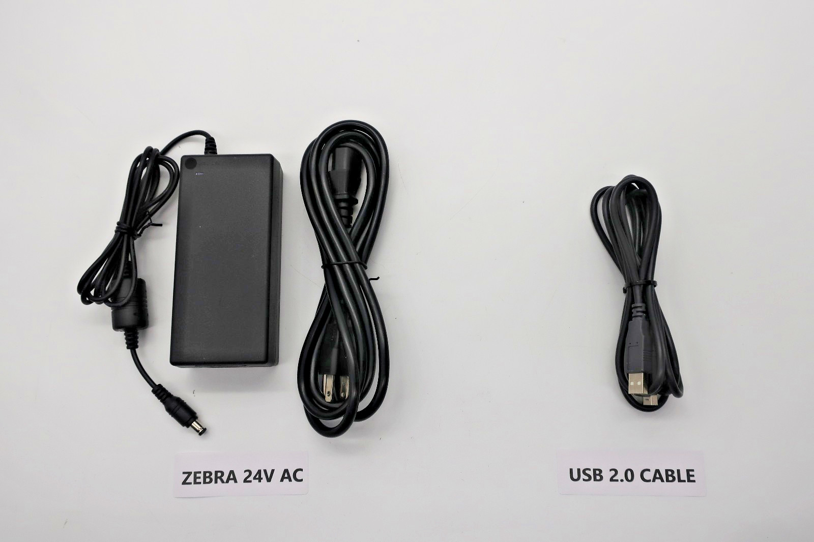 Zebra GK420T Thermal Label Printer Ethernet /USB with 24V AC adapter & USB cable
