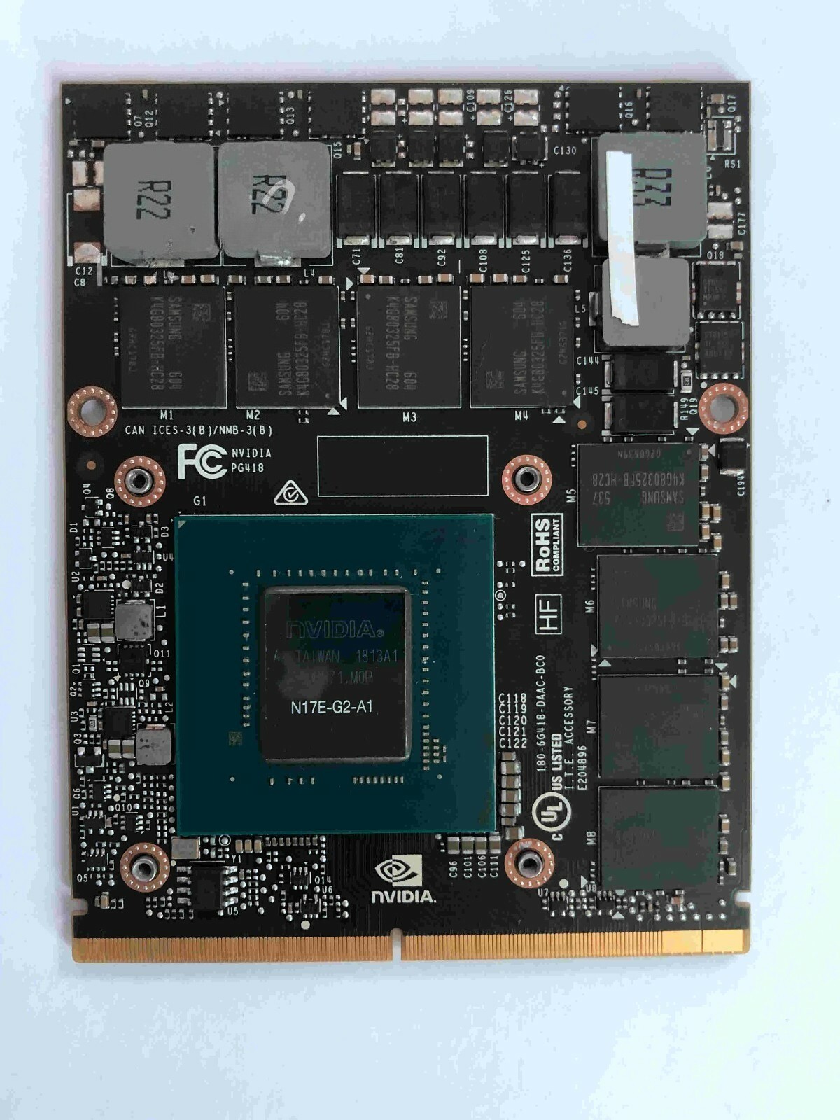 for Nvidia GeForce GTX1070 8GB DDR5 MXM3. Dell Alienware HP MSI Clevo VIDEO CARD