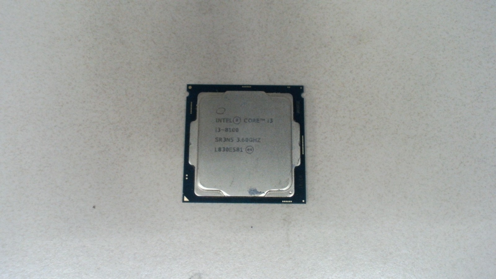 Intel SR3N5 i3-8100 3.6GHz 6MB Cache Quad Core Processor