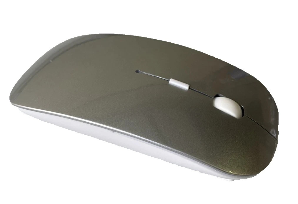 Slim Bluetooth Wireless Mouse, Silver – Topetech