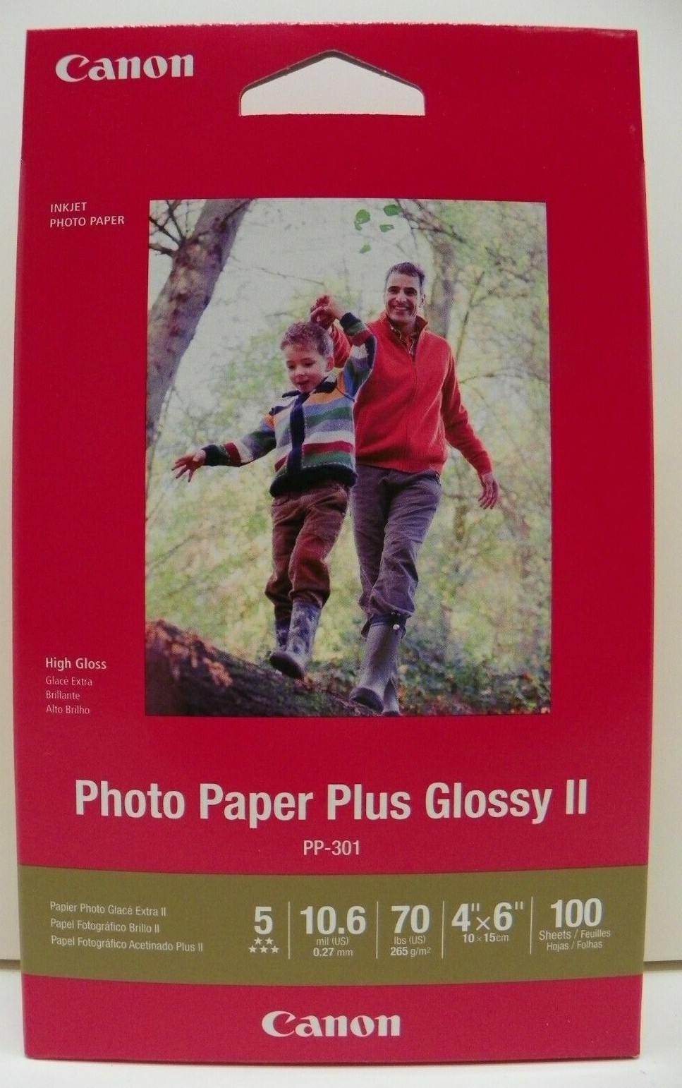 Canon Photo Paper Plus Glossy II 5″ x 7″ 20 Sheets 10.6 mil PP-301