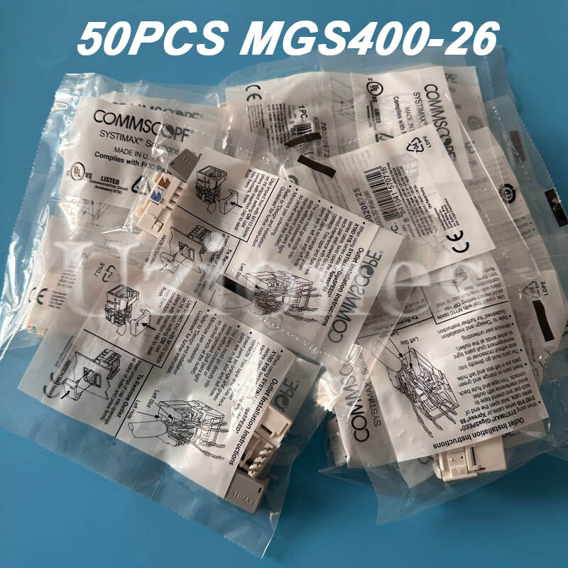 50PCS Fr CommScope Category 6 Gigabit Network Jack Module RJ45CAT6 MGS400-262 US