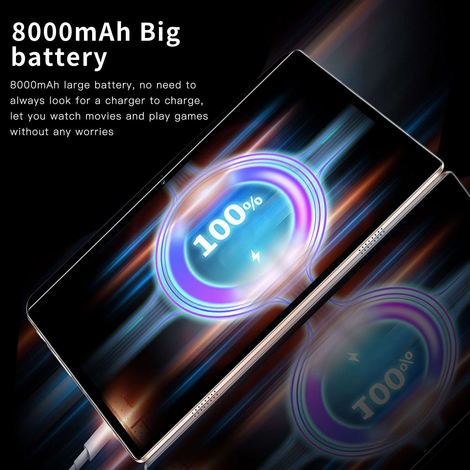 10.1 Inch Android 12 Octa Core Tablet PC 8GB RAM 256GB ROM 1920×1200 HD 8800mAh