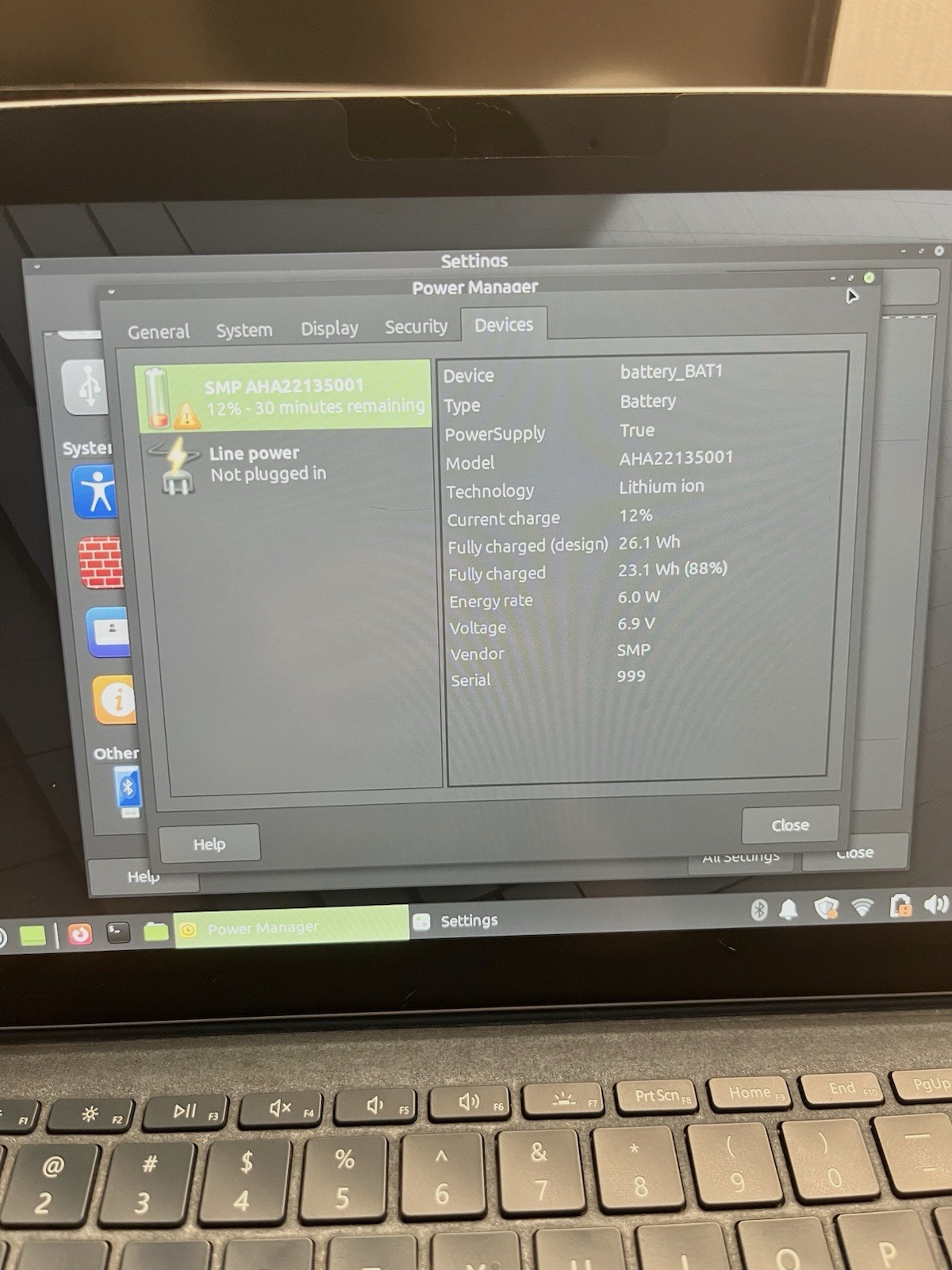 *LINUX* Surface Go 1824 Tablet 4GB/64GB with type cover