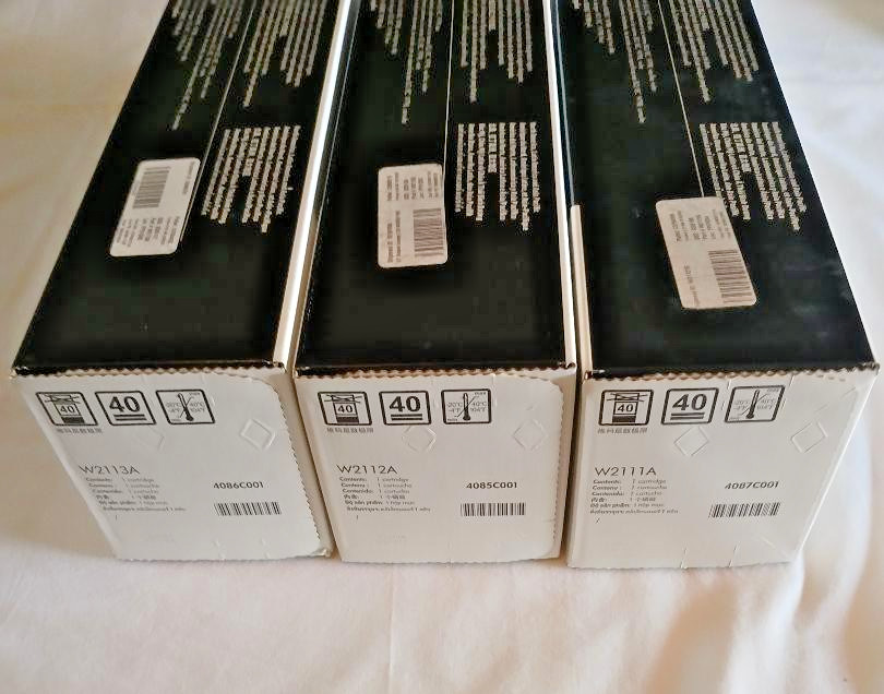 Color Set of 3 New Genuine HP 206A CYM Toners W2111A W2112A W2113A M255 MFP M282