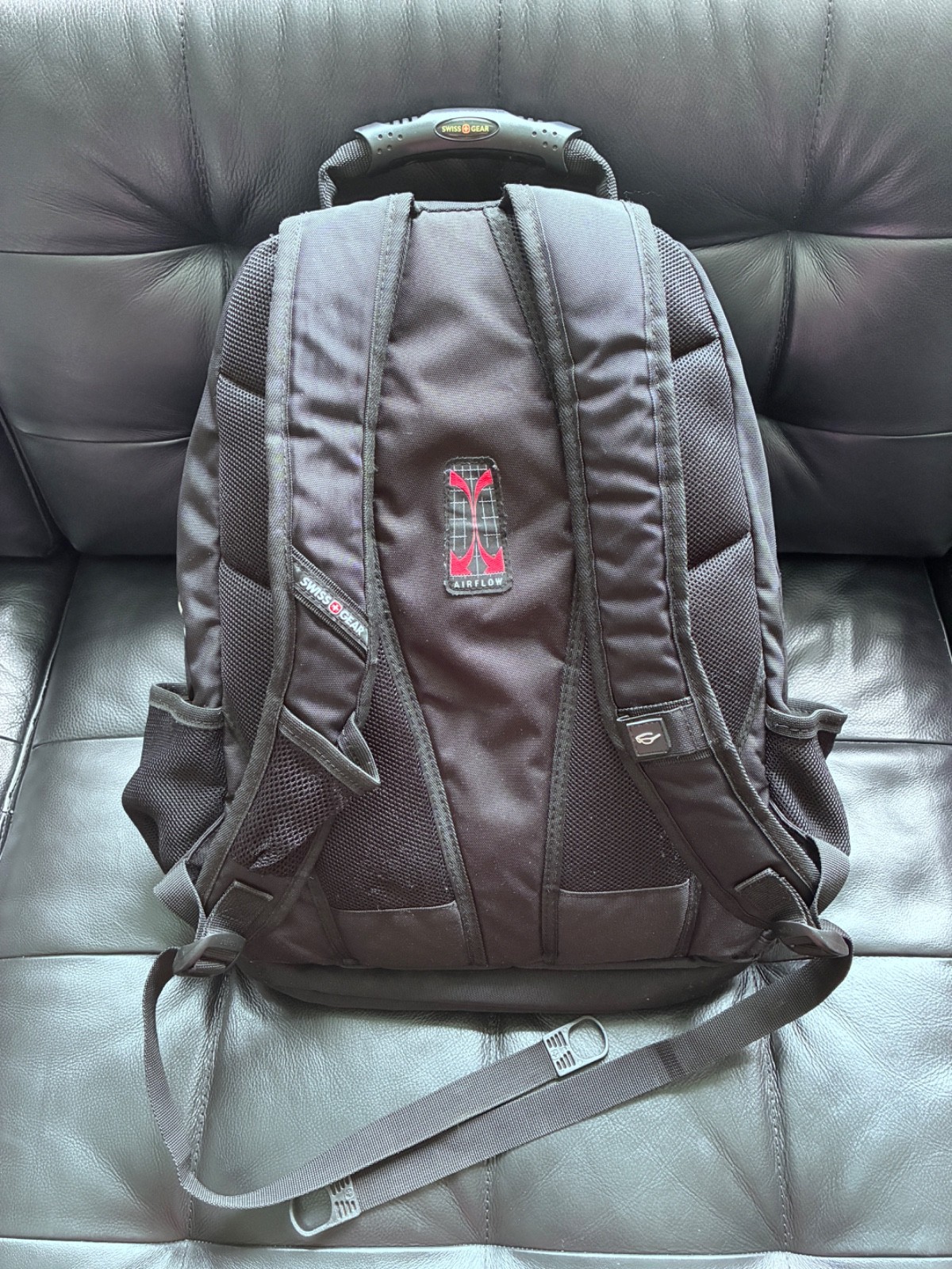 SWISSGEAR Laptop Backpack Black Airflow Padded Bag Organizer Multiple Pockets