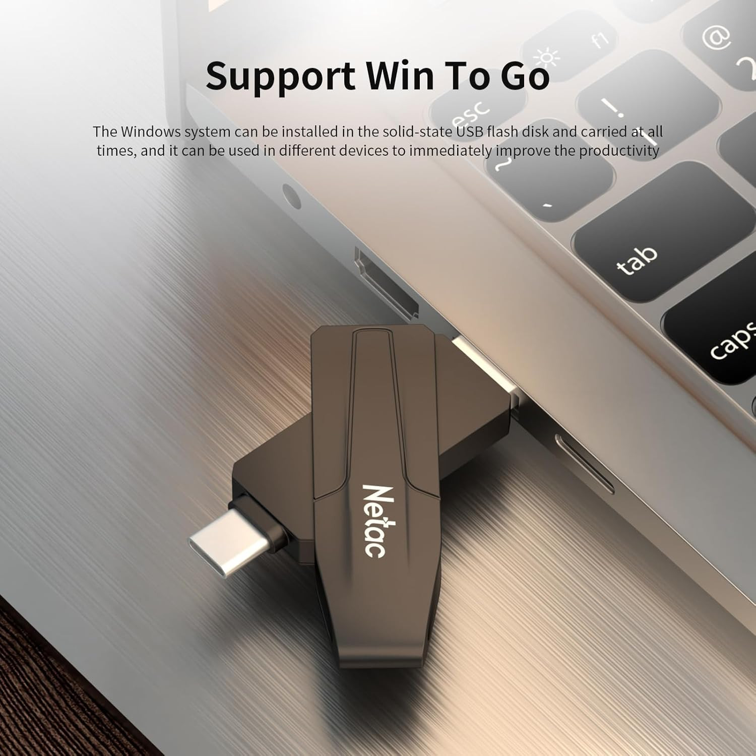 128GB Portable External USB Solid State Drive up to 550Mb/S Type-C and USB 3.2 D