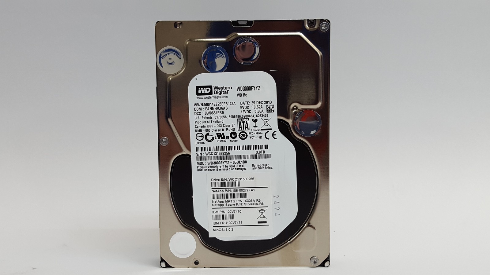 Western Digital NetApp WD3000FYYZ 3 TB SATA III 3.5″ Enterprise Drive