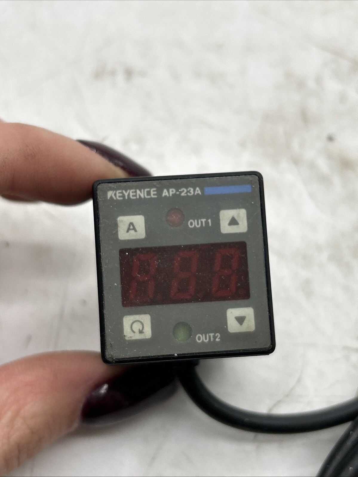 KEYENCE AP-23A DIGITAL POSITIVE PRESSURE SENSOR 12-24VDC 30 Days Warranty