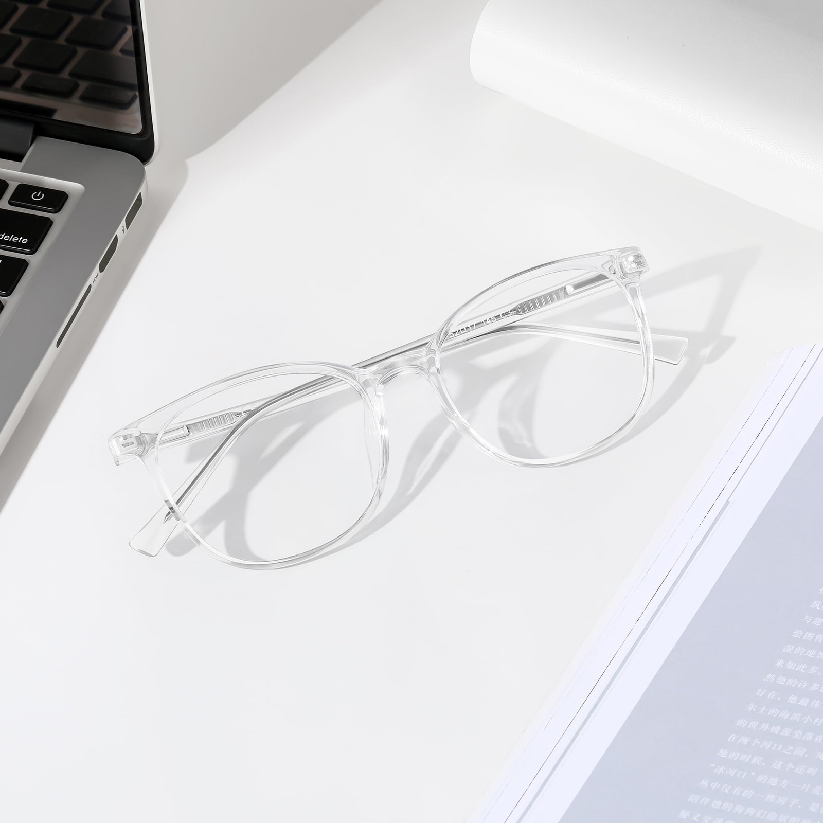 Blue Light Blocking Glasses Round Frame Anti Eyestrain Anti UV Computer Gamin…