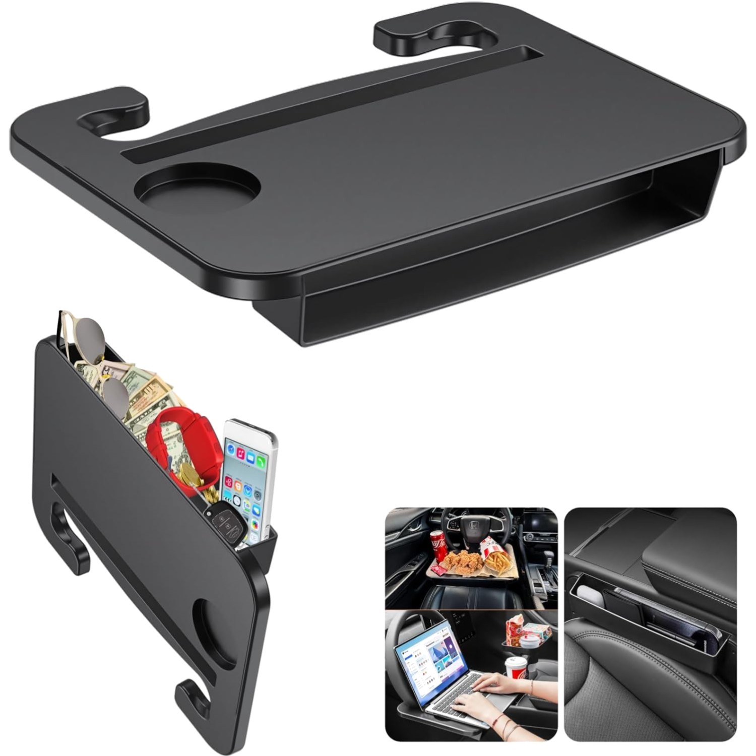 Multi-functional Steering Wheel Desk & Filler Organizer | Perfect for Road Trips
